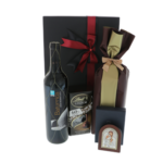 Holy Family gift set with cozonac wine and chocolate