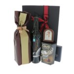 Holy Family gift set with cozonac wine and chocolate 2