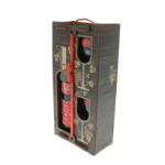 I love you personalized wine gift set with glasses in a wooden box 4