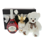 Teddy bear gift set with white rose Valentine 2