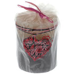 Teddy bear gift set with burgundy roses 5