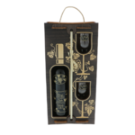 Gift set Dream personalized wine with glasses in a wooden box