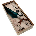 Calligraphy gift set with colored goose feather 9