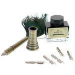 Caligraphy Set with Peacock Feather 2