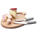 Cheese knife set with cutting board 2