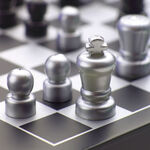 Wine set with chess game 4