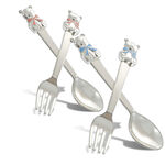 Baby bear spoon and fork set