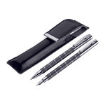 Set Stilou și Pix Metalic Personalizat în Etui Elegant – Cadou Premium