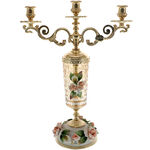 Candlestick 3 Arms Luxurious Bouquet 1