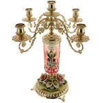 Candlestick 5 Arms Luxurious Bouquet 1