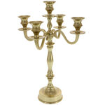 Golden candlestick for 5 candles 2
