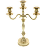 Candlestick for 3 candles golden 1