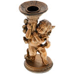 Angel bronze resin candlestick 1