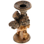 Angel bronze resin candlestick 3