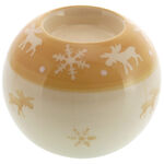 Cream Spheric Candle Holder 1