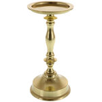 Golden Metal Candlestick for Thick Candle 1