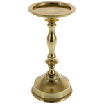 Golden Metal Candlestick for Thick Candle 3