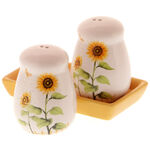 Salt and pepper holder with Sunflowers 1