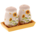 Salt and pepper holder with Sunflowers 2