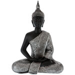 Black and silver Buddha statuette 2