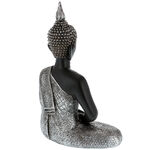 Black and silver Buddha statuette 5