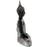 Black and silver Buddha statuette 6