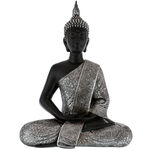 Black and silver Buddha statuette 7