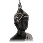 Statueta Buddha neagra cu haine argintii 10