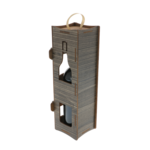 Sticla personalizata cu urare in cutie lemn wenge 4