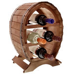 Barrel-shaped wine holder