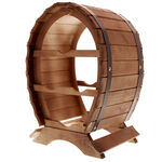 Barrel-shaped wine holder 6