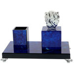 Desk stand with clock Highclass blue lion 6