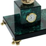 Green highclass desk stand with clock 8