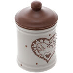 Brown heart spice holder 1