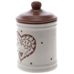 Brown heart spice holder 4