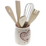 Brown heart Kitchen Accessories