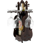 Violin Wine and 4 Glasses Holder 4