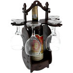 Violin Wine and 4 Glasses Holder 5