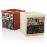 Square Coffee Candle Holder 6