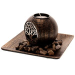 Tree of life bronz candle holder 2