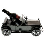 Metal support vintage car with bottle 2