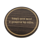 Glass holder Good Mood Wood with Message