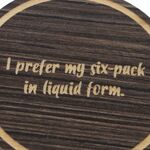 Pohár tartó liquid six-pack fából üzenettel 4