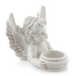 White Angel Candle holder 1