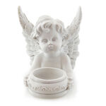 White Angel Candle holder 2