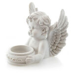 White Angel Candle holder 3