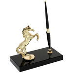 Highclass golden horse pen holder