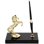 Highclass golden horse pen holder 2