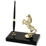 Highclass golden horse pen holder 4