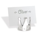 Crown napkin and tea light holder, silver, steel 4